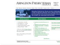 Abingdon Presbyterian Church Abingdon Presbyterian Church