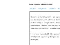 A Blank Notebook - The website of David Keyworth A Blank Notebook - The website of David Keyworth
