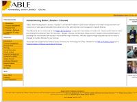 ablelibrarian.org ABLE, Administering Better Libraries Educate, Training ablelibrarian.org ABLE, Administering Better Libraries Educate, Training
