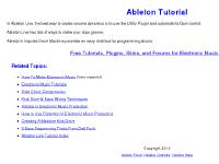 Ableton Tutorial Ableton Tutorial