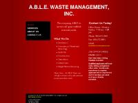 ablewastemanagement - A.B.L.E. WASTE MANAGEMENT, INC. - Home