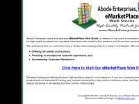 Abode Enterprises, Inc. - eMarketPlace Web Stores Offer High-Quality Products for Less Abode Enterprises, Inc. - eMarketPlace Web Stores Offer High-Quality Products for Less