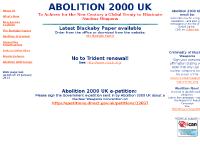 Abolition 2000 UK Abolition 2000 UK