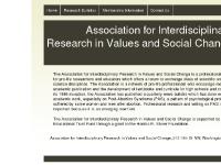 Association for Interdisciplinary Research in Values and Social Change Association for Interdisciplinary Research in Values and Social Change