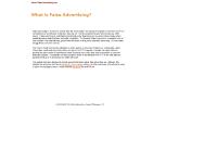 About False Advertising About False Advertising