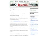 ABQ Journal Watch — ABQ Journal Watch —