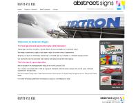 Abstract Signs are based in Nottinghamshire - we design, manufacture and supply Abstract Signs are based in Nottinghamshire - we design, manufacture and supply