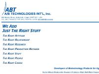 A/B Technologies Int'l, Inc. A/B Technologies Int'l, Inc.