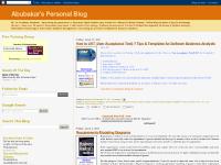 Abubakar's Personal Blog Abubakar's Personal Blog