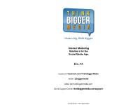 Think Bigger Media | Web Marketing, Advertising, and Strategy | Erie, PA Think Bigger Media | Web Marketing, Advertising, and Strategy | Erie, PA