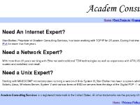 Academ Consulting Services - Effective Pragmatic Network Solutions Academ Consulting Services - Effective Pragmatic Network Solutions
