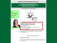 academytraininginstitute.com child care courses; academy training institute; mcde approved courses;