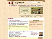 ACADIAN - CAJUN Genealogy, History, & Culture