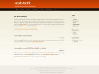 acadotoolkit.org ACADO Toolkit, dynamic optimization, automatic control acadotoolkit.org ACADO Toolkit, dynamic optimization, automatic control