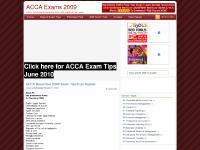ACCA Exams 2009 ACCA Exams 2009