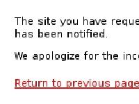 This site is not configured This site is not configured