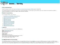 accesselearning Tutorial: Overview accesselearning Tutorial: Overview
