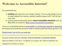 Accessible Internet: making the Internet accessible to everyone Accessible Internet: making the Internet accessible to everyone