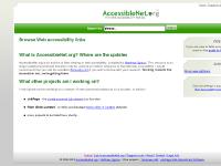 AccessibleNet.org - web accessibility news and links portal, resources, guides, tutorials, guidelines, eLearning, research... AccessibleNet.org - web accessibility news and links portal, resources, guides, tutorials, guidelines, eLearning, research...