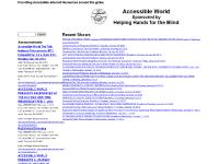 Recent Shows | Accessible World Recent Shows | Accessible World