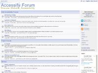 Accessify Forum: Accessibility Discussion Forums Accessify Forum: Accessibility Discussion Forums