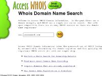 WHOIS, search, internic, Whois  WHOIS, search, internic, Whois