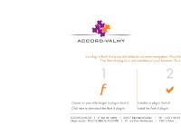 ACCORD-VALMY ACCORD-VALMY