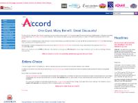 Accord Card - Welcome to the Accord Scheme Accord Card - Welcome to the Accord Scheme
