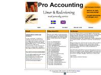 Pro Accounting - Redovisning och bokföring med personlig service Pro Accounting - Redovisning och bokföring med personlig service