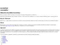 Accredited Counsellor - BACP Accredited Counselling and Supervision in the East Midlands