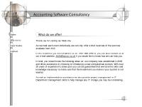 Accounting Software Consultancy Accounting Software Consultancy