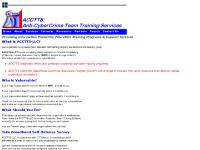 Anti-CyberCrime Team Training Services: Security Incident Response Team (SIRT) training Anti-CyberCrime Team Training Services: Security Incident Response Team (SIRT) training