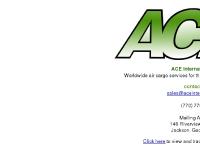 ACE International, Inc. offers worldwide air cargo services. ACE International, Inc. offers worldwide air cargo services.
