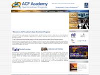 Welcome to ACF Academy : : Open Enrollment Programs : : Financial and Markets Programs Welcome to ACF Academy : : Open Enrollment Programs : : Financial and Markets Programs