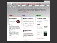 ACH | Association for Computers and the Humanities ACH | Association for Computers and the Humanities