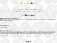 ACH Merchant Check Processing With ACH Account On The Net ® tm sm For Most Businesses