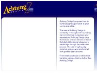 Achtung Design - your full service sign supplier on the Gold Coast