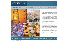 acicapital.com ACI Capital, Strategy, Team