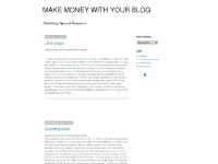 MAKE MONEY WITH YOUR BLOG