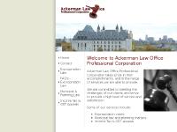 Ackerman Law Office - Expropriation Law, GST Appeals, Income Tax Appeals - Toronto, Ontario, Canada Ackerman Law Office - Expropriation Law, GST Appeals, Income Tax Appeals - Toronto, Ontario, Canada