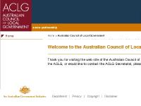 Welcome to the Australian Council of Local Government Welcome to the Australian Council of Local Government