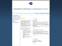 Association des Chercheurs en Linguistique Fran Association des Chercheurs en Linguistique Fran