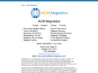 acm-magnetics.com voice coil motors, voice coil actuators, moving magnet actuators