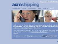 ACM Shipping Corporate & Investor Relations - Welcome
