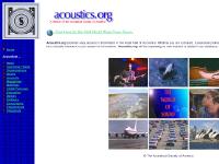 acoustics.org Technical Fields, Organizations, Journals acoustics.org Technical Fields, Organizations, Journals