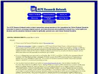 ACPE Research Network ACPE Research Network