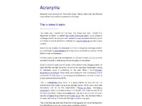 liten acronyms.se skärmbild liten acronyms.se skärmbild