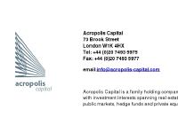 Acropolis Capital Acropolis Capital