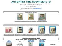 acroprint.co.uk Acroprint Time Recorders time recorder computerised time and attendance Acroprint Time Clock swipe card systems clock cards racks ribbons acroprint.co.uk Acroprint Time Recorders time recorder computerised time and attendance Acroprint Time Clock swipe card systems clock cards racks ribbons