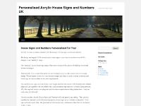 Personalised Acrylic House Signs and Numbers UK | Custom Made House Signs Personalised Acrylic House Signs and Numbers UK | Custom Made House Signs